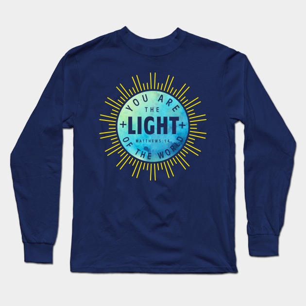 You Are The Light Christian Design Gifts Long Sleeve T-Shirt by BeLightDesigns